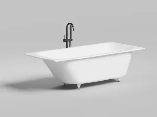 Ванна из искусственного камня Salini Orlanda Kit S-Sense 102112GRH 180x80см RAL снаружи